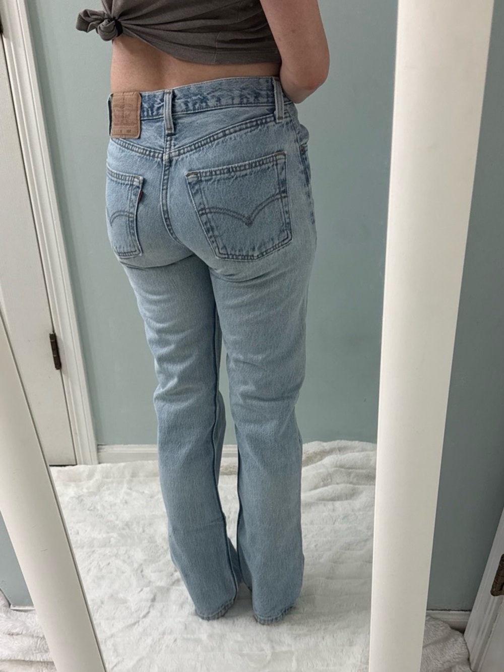 Vintage Levis 501 Jeans Light Faded Blue Size 24